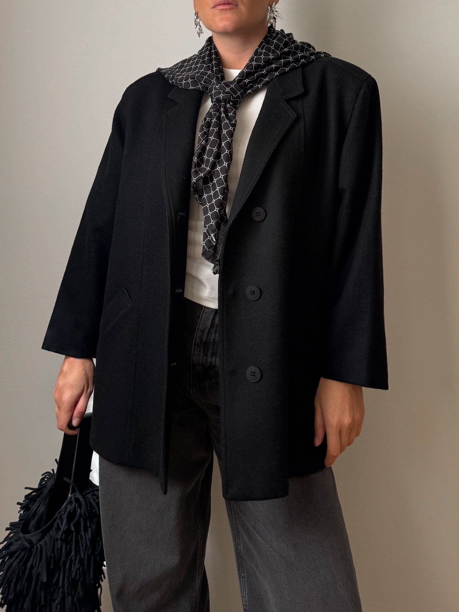 Pure wool black jacket