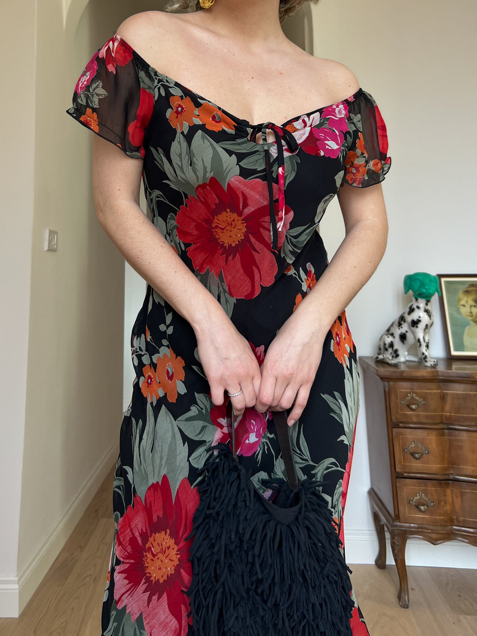 Viscose floral dress