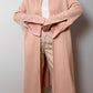 Pure wool pink long cardigan