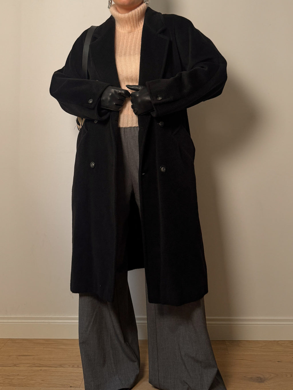 Max Mara 101801 black coat