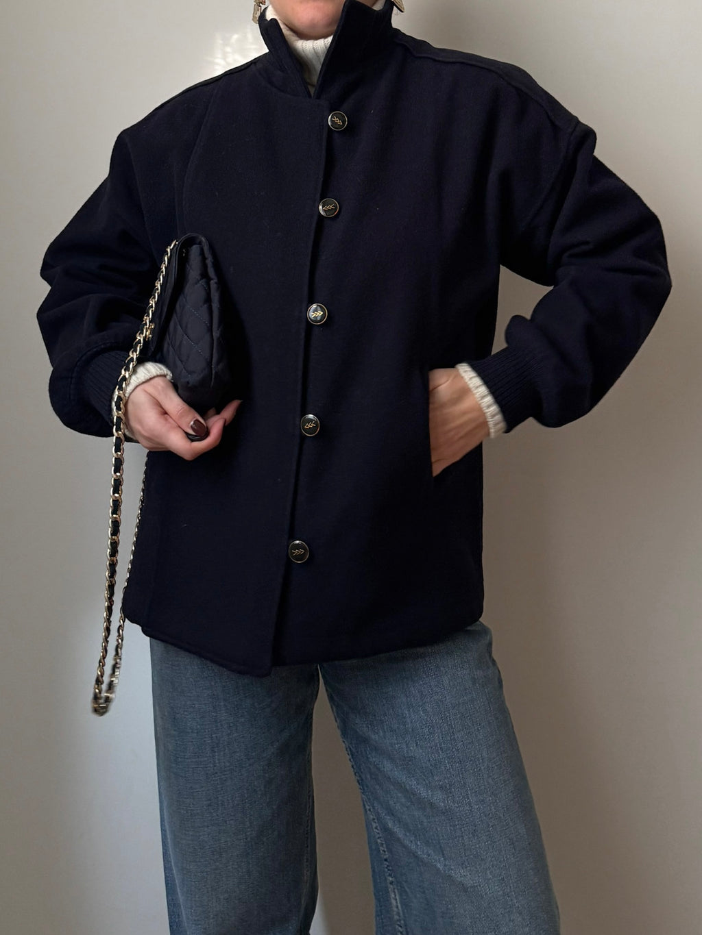 Pure wool blue jacket