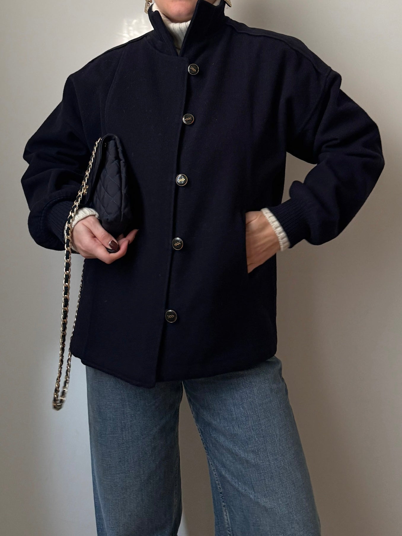 Pure wool blue jacket