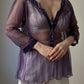 Seventy pure silk purple blouse