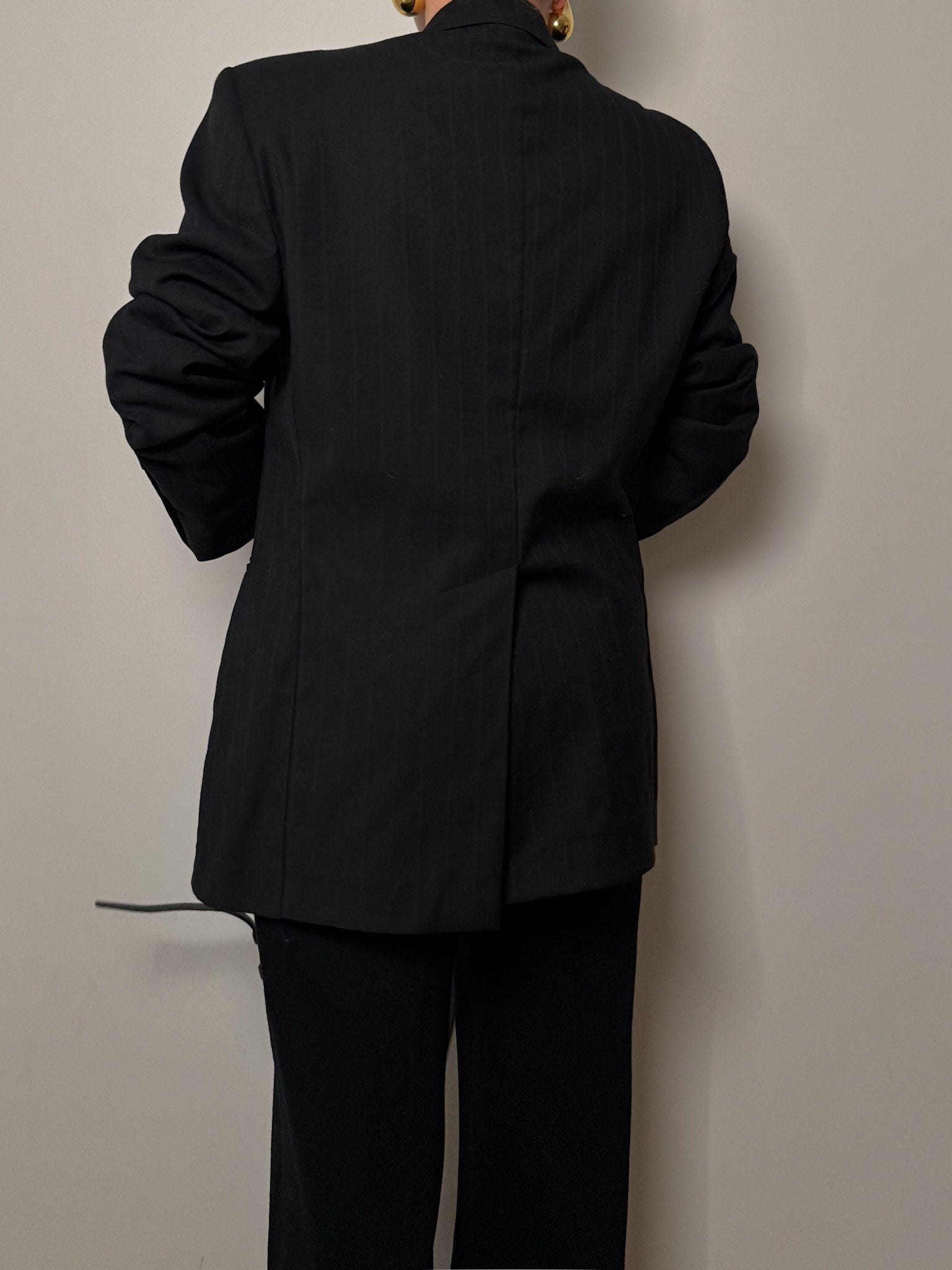 Pure wool striped blazer