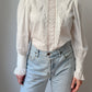 Pure cotton romantic blouse