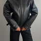 Real leather black jacket