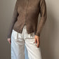 Wool brown cardigan