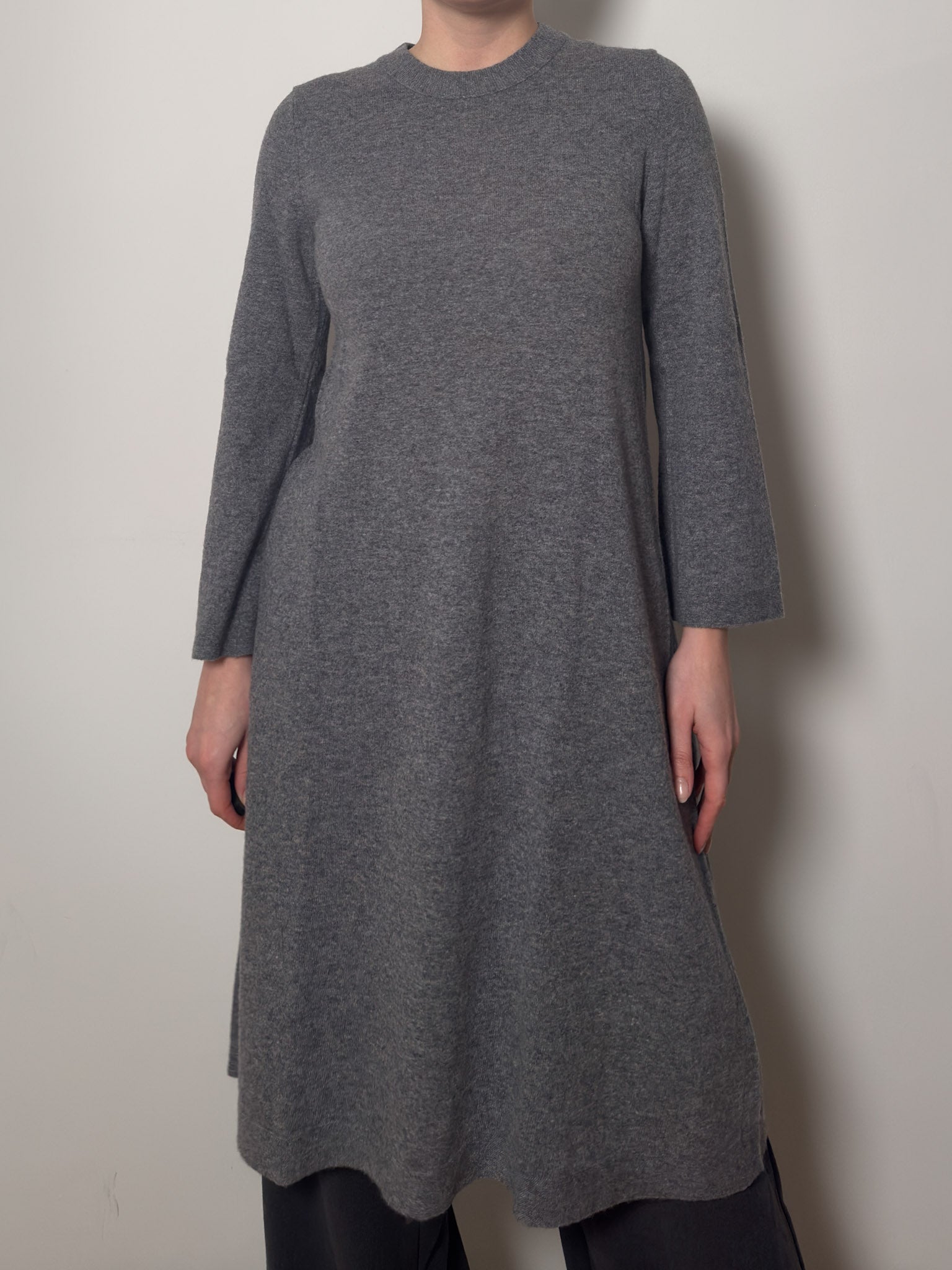 Pure wool grey dress