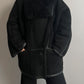 Vintage black Shearling coat