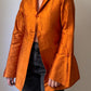 Shantung silk orange blouse