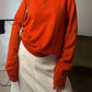 Pure cashmere orange pull