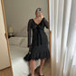 Pure silk pois dress