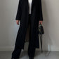 Pure wool black long coat