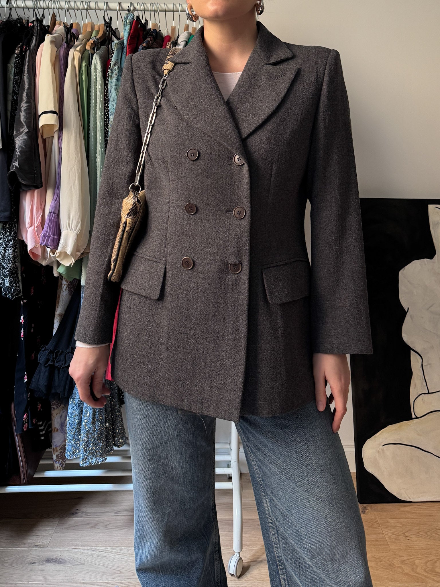 Pure wool grey blazer