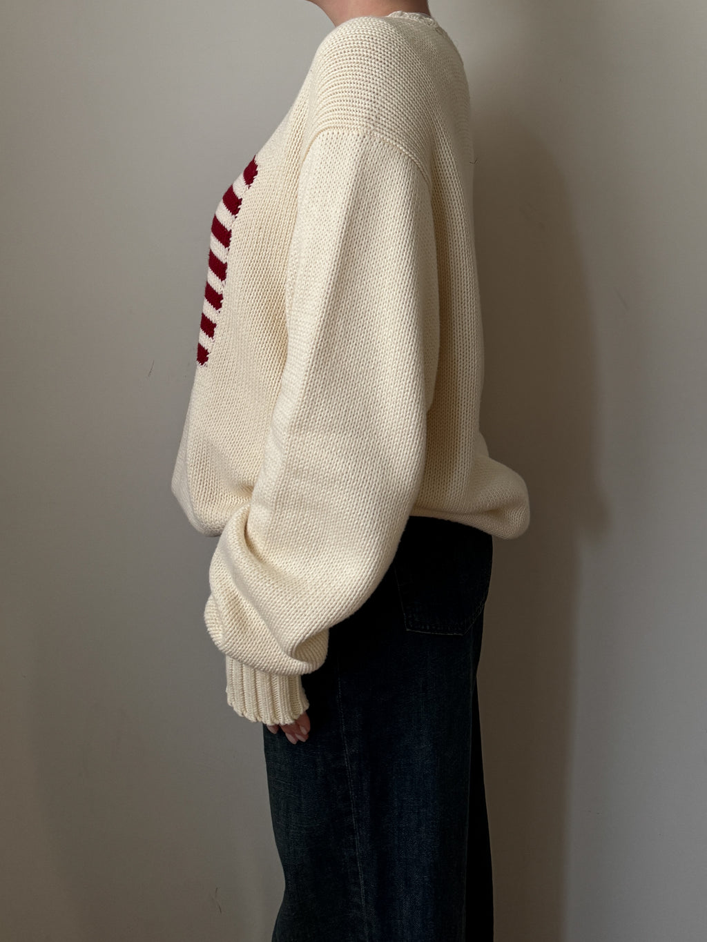 Maglione Polo Ralph Lauren in puro cotone con bandiera