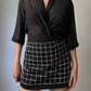 Pure silk black blouse