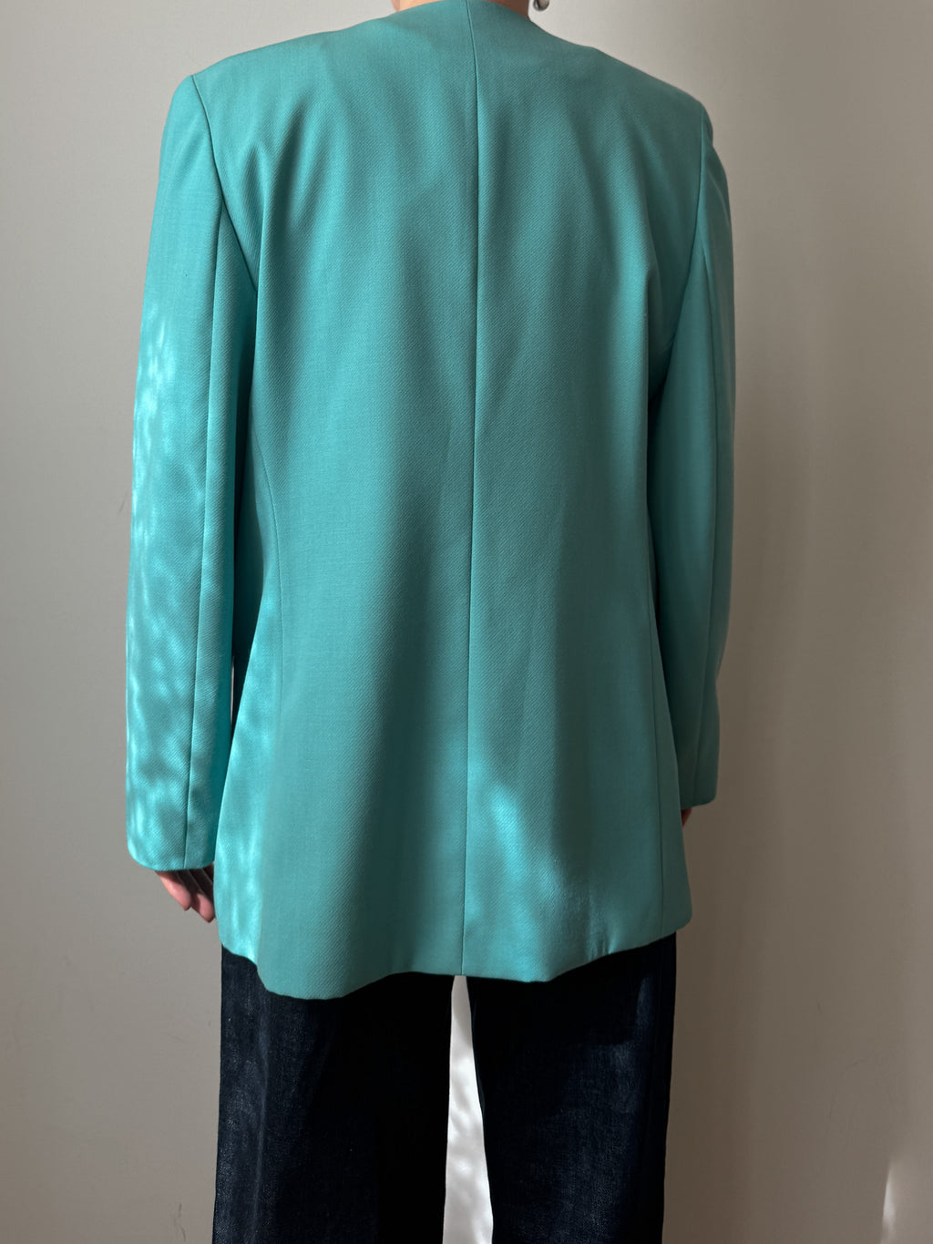 Pure wool turquoise jacket