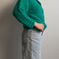 Wool and mohair green cardigan