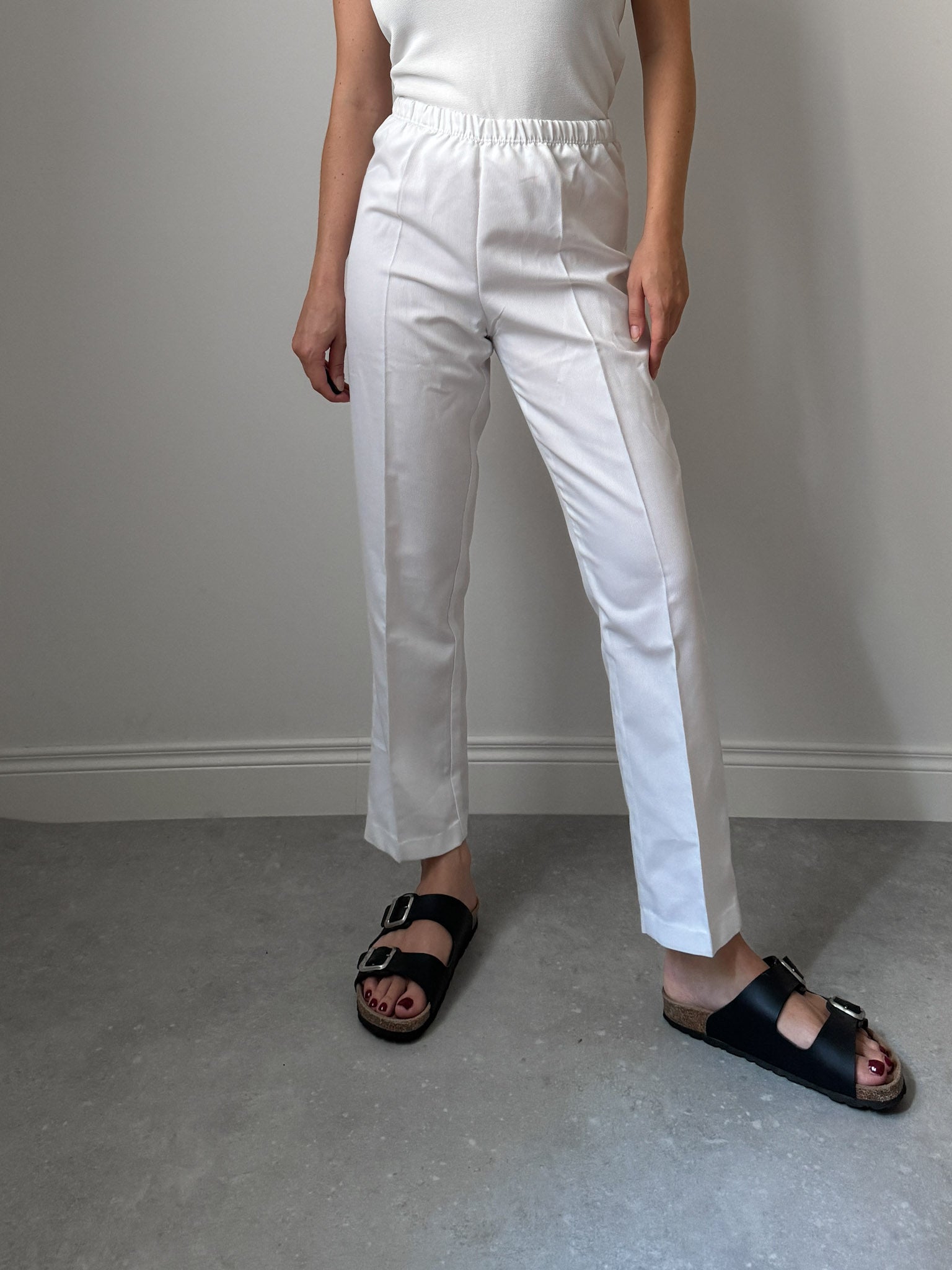 Pure cotton white pants
