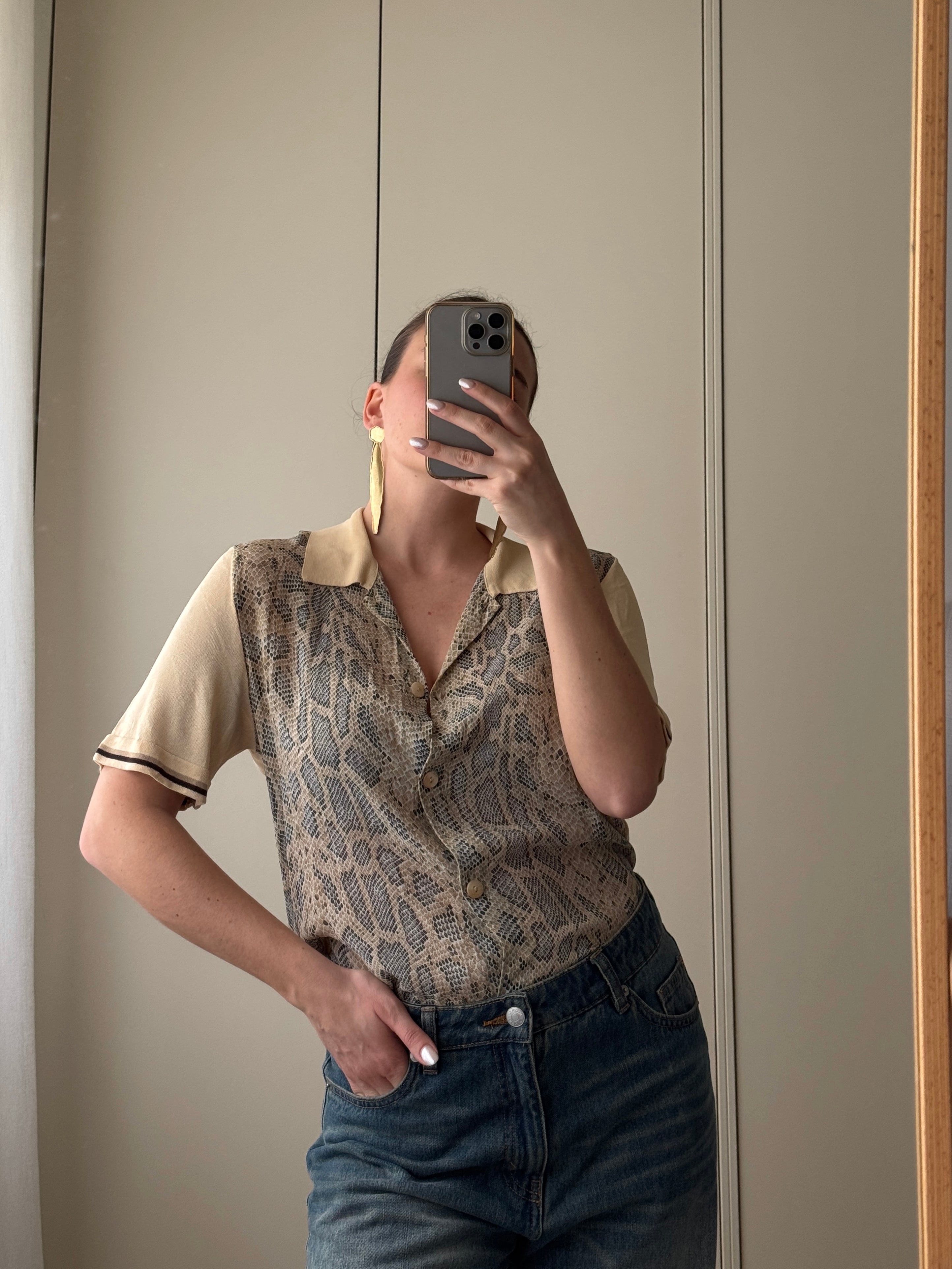 Polo animalier in pura viscosa