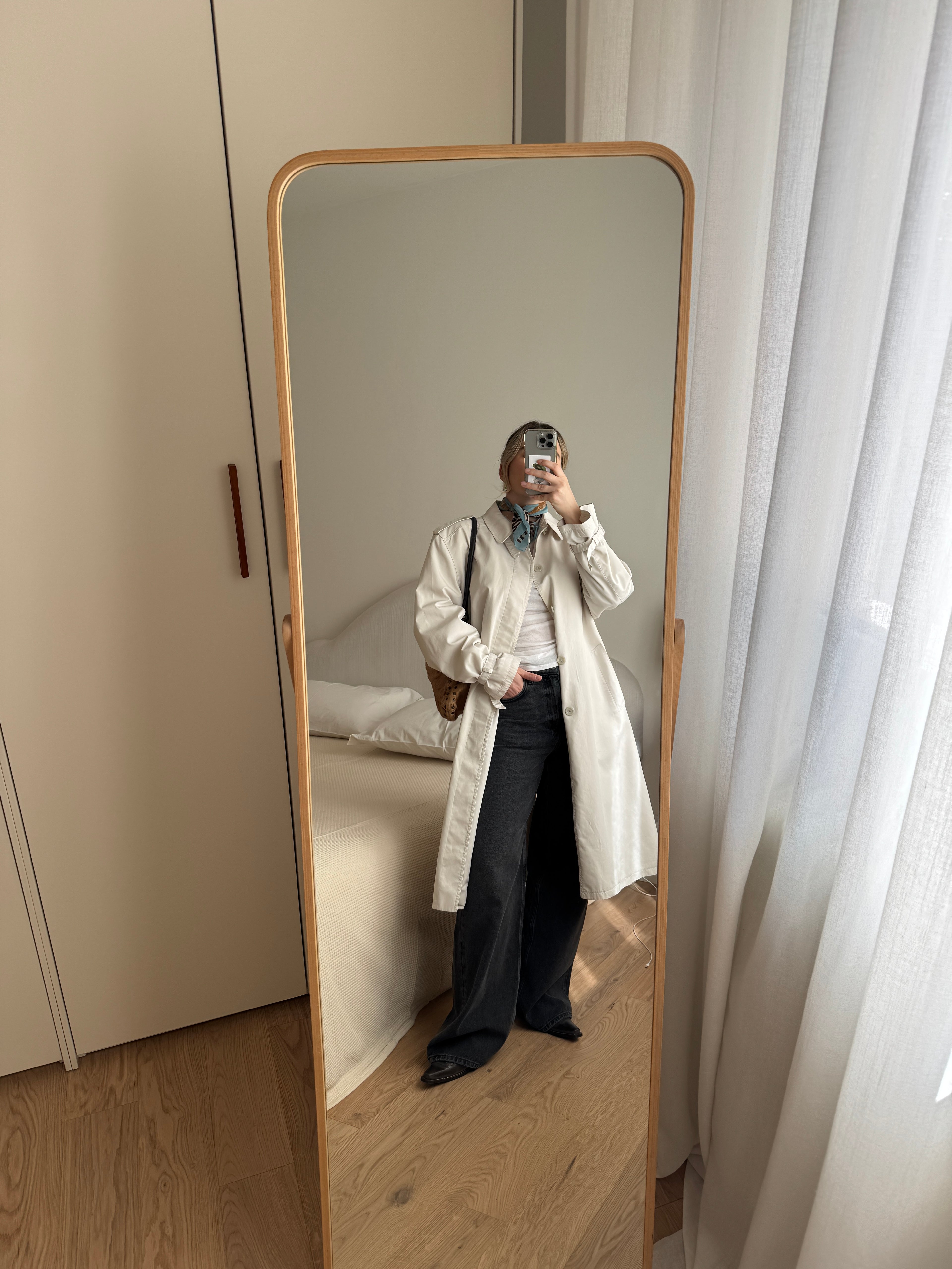 Classic ice trench coat