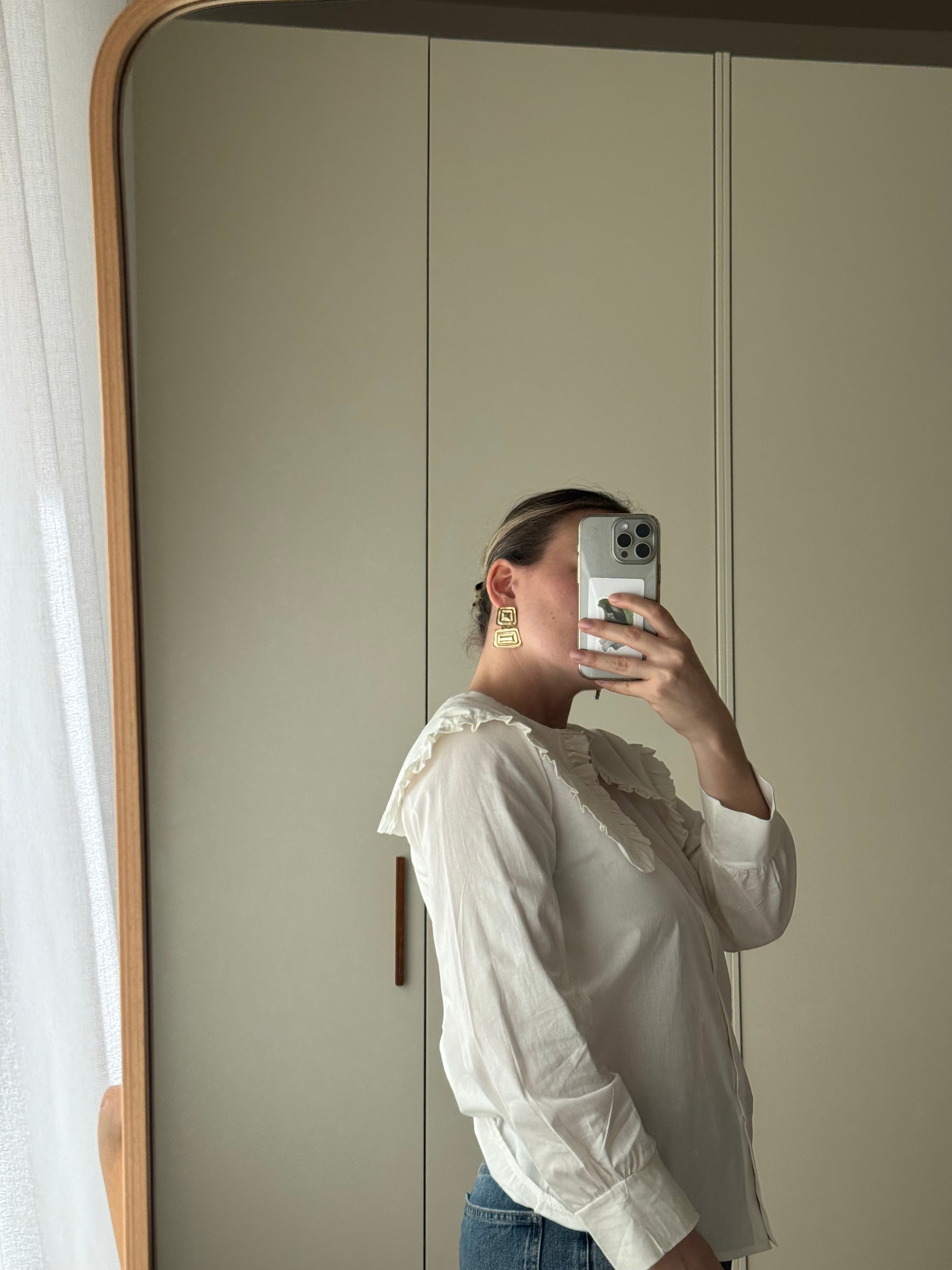 Pure cotton white blouse