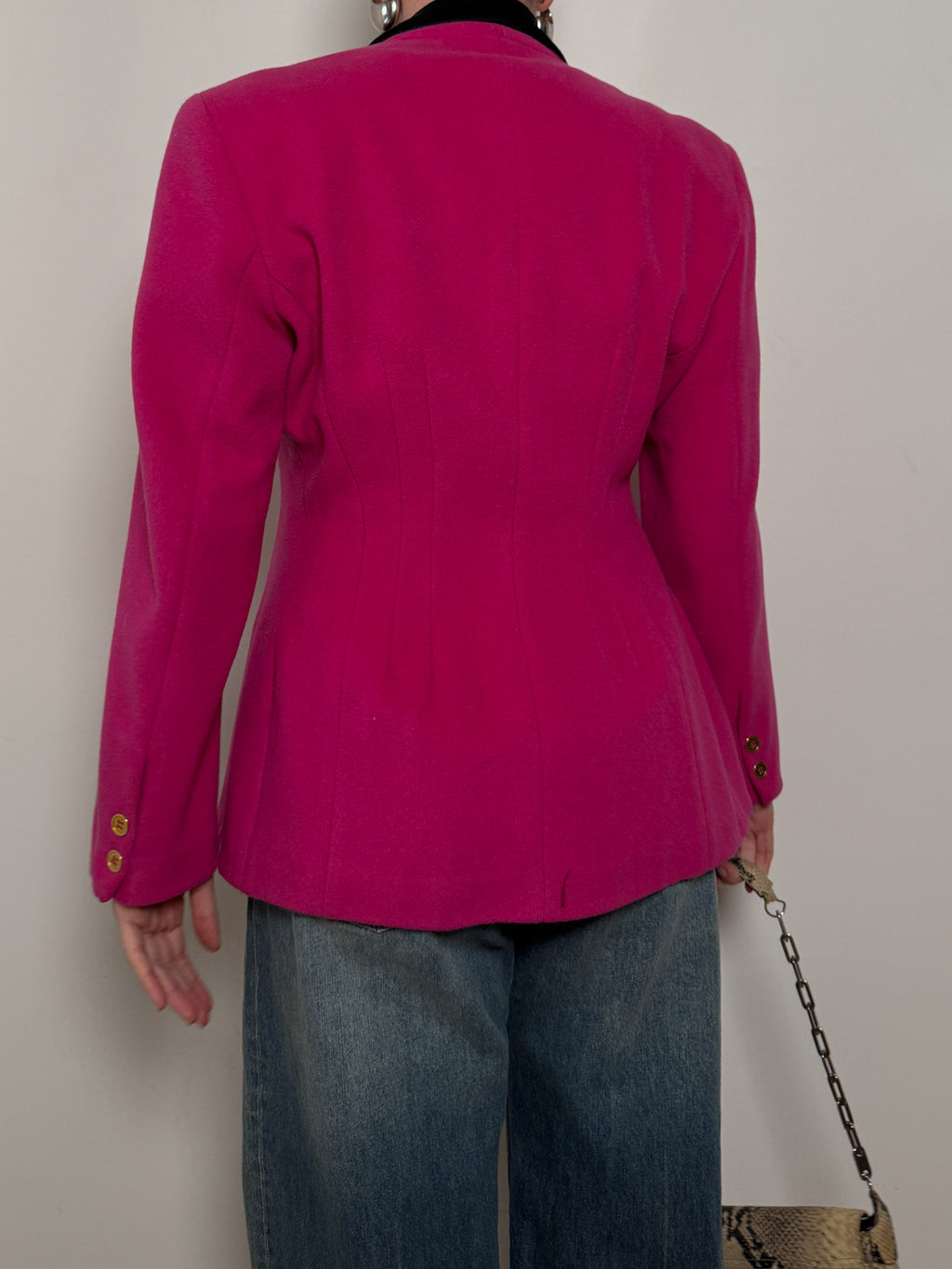 Pure wool cyclamen blazer