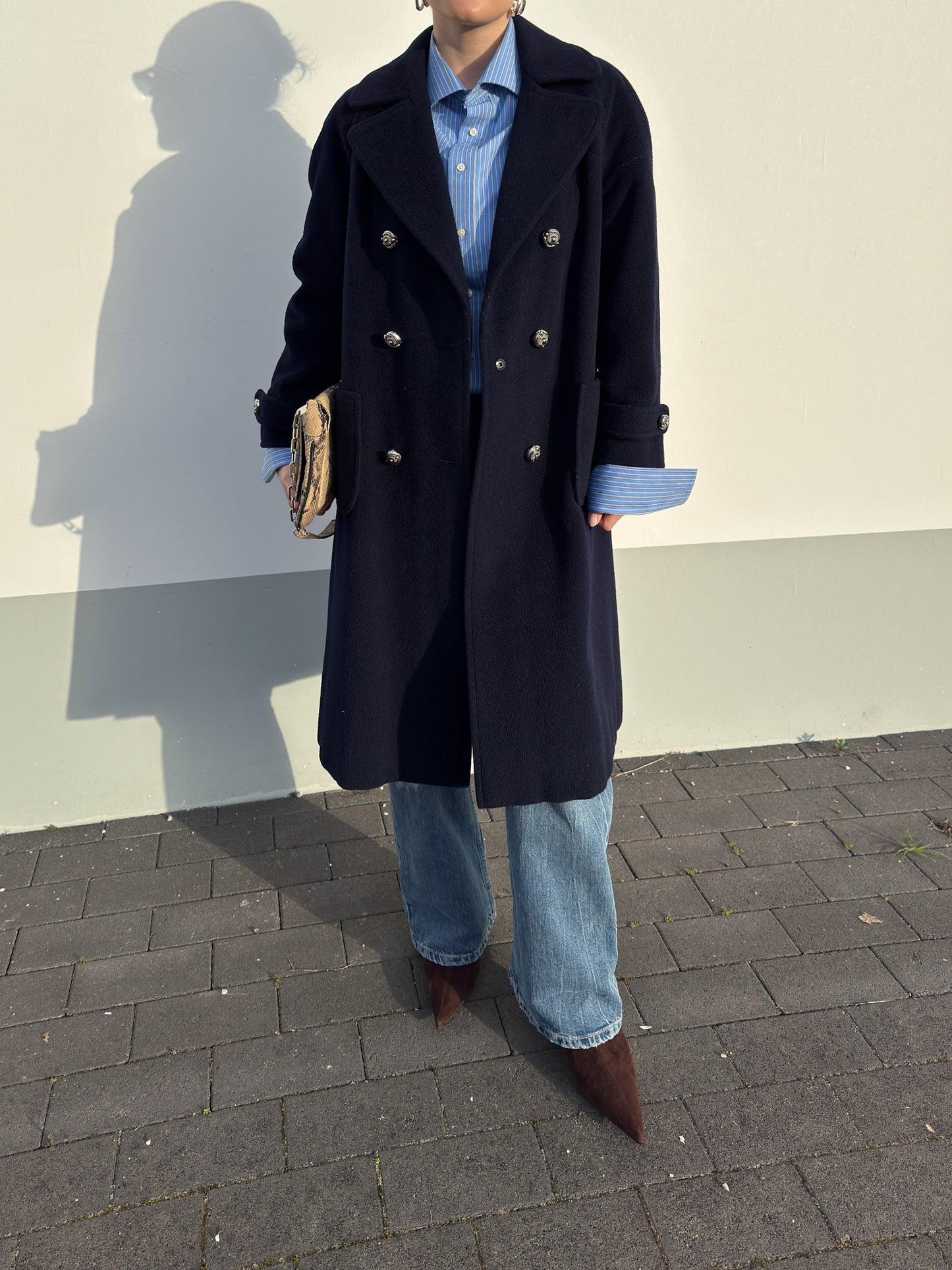 Pure wool blue coat