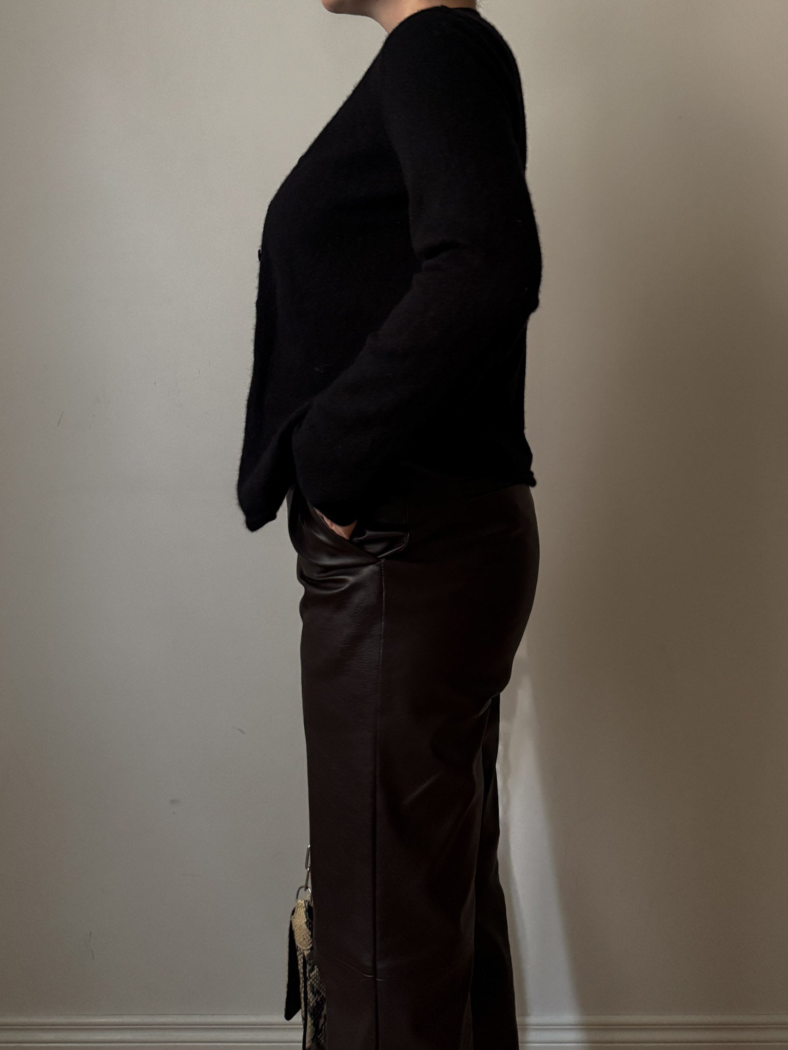 Pure cashmere black twin set