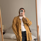 Real suede camel shirt