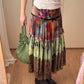 Flounced colorfull skirt