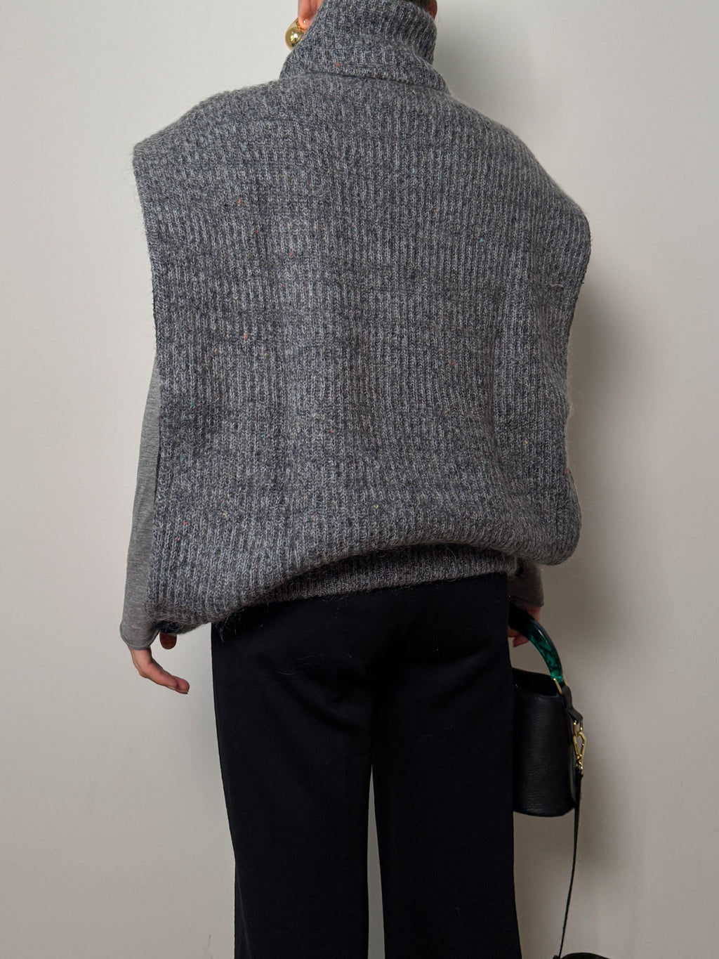 Pure wool grey vest