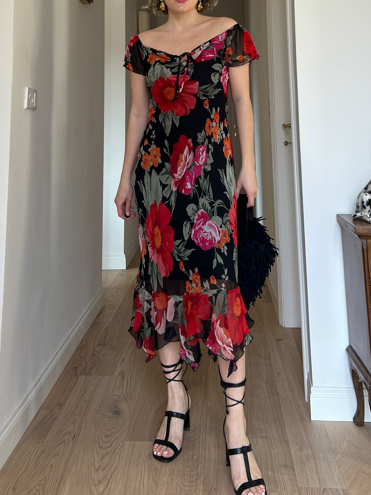 Viscose floral dress