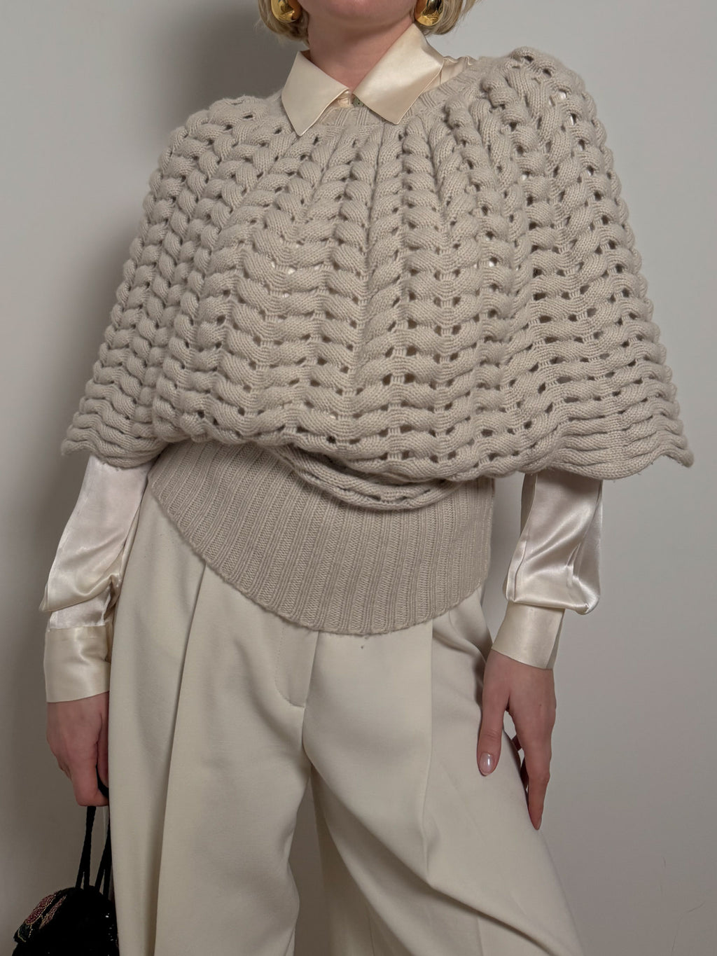 Pure wool sand pull