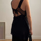 Pure silk black top