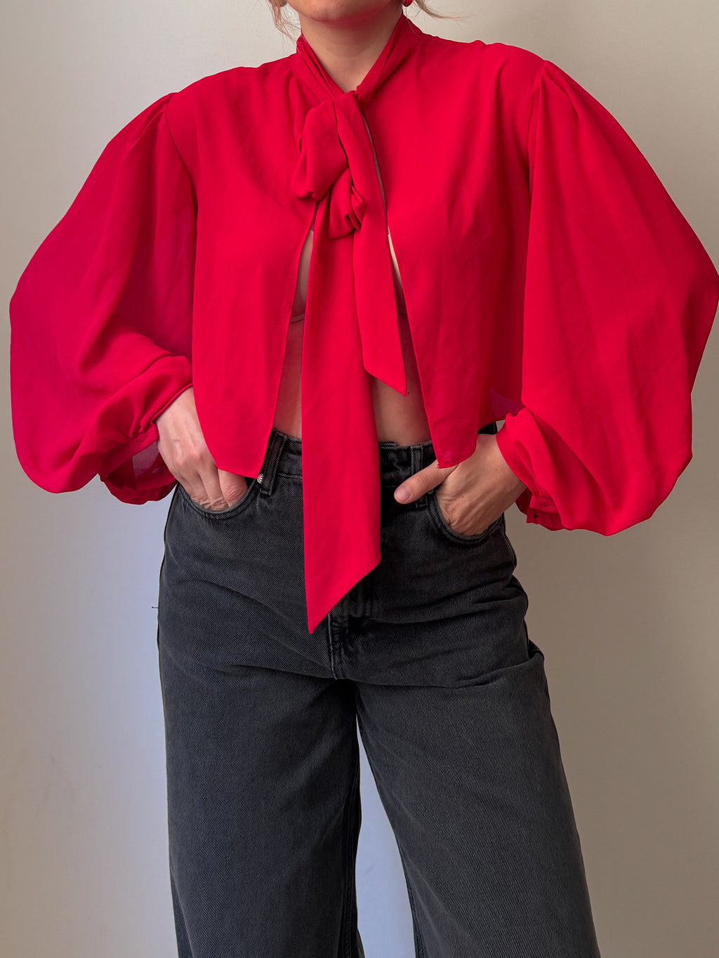 Viscose strawberry blouse