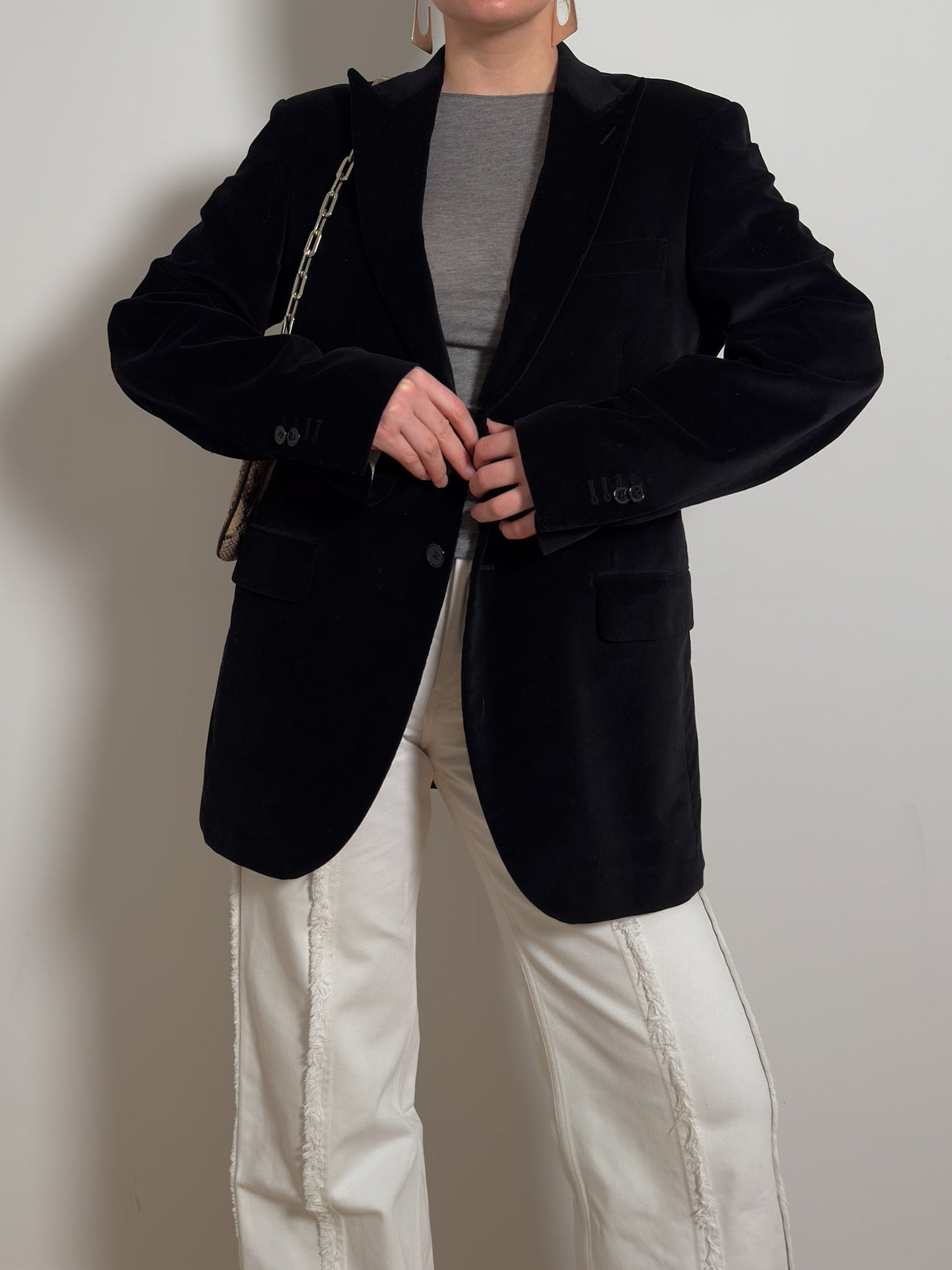 Velvet black blazer