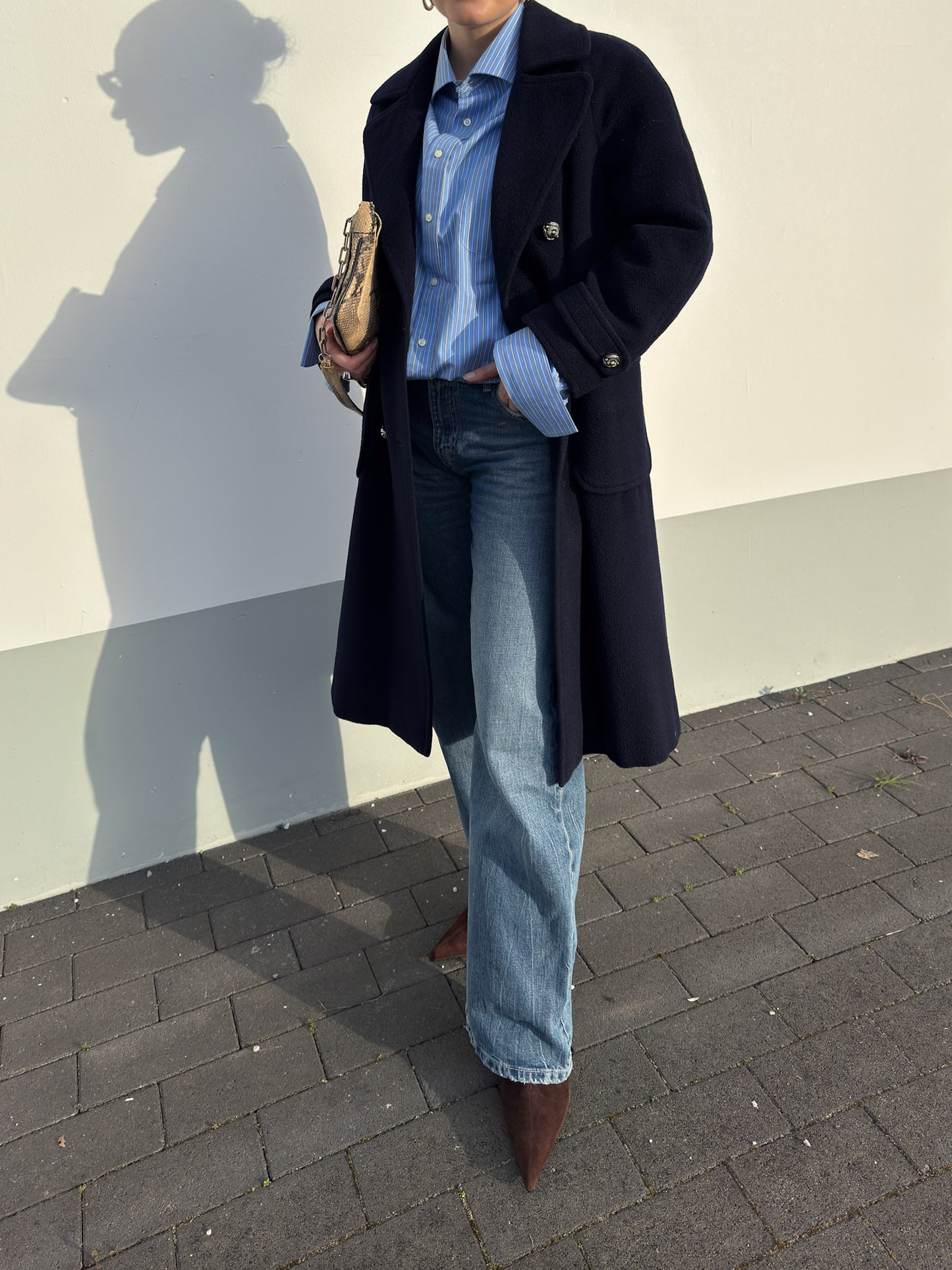 Pure wool blue coat
