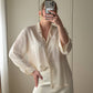 Pure silk ivory shirt