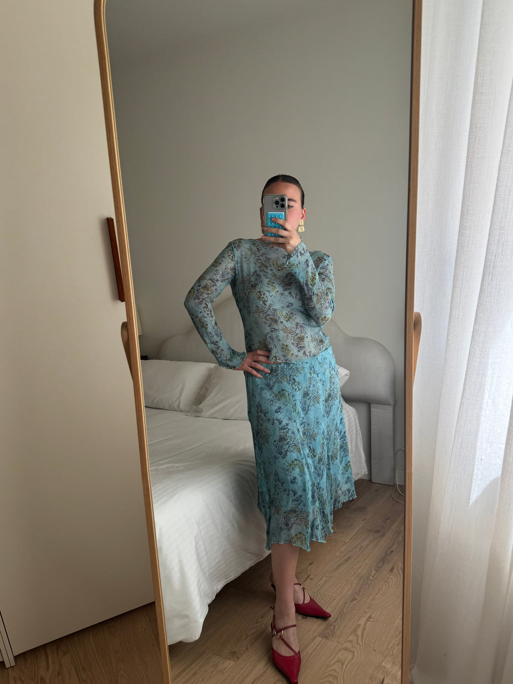 Pure silk floral co-ord