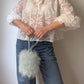 Embroidered white baby-doll