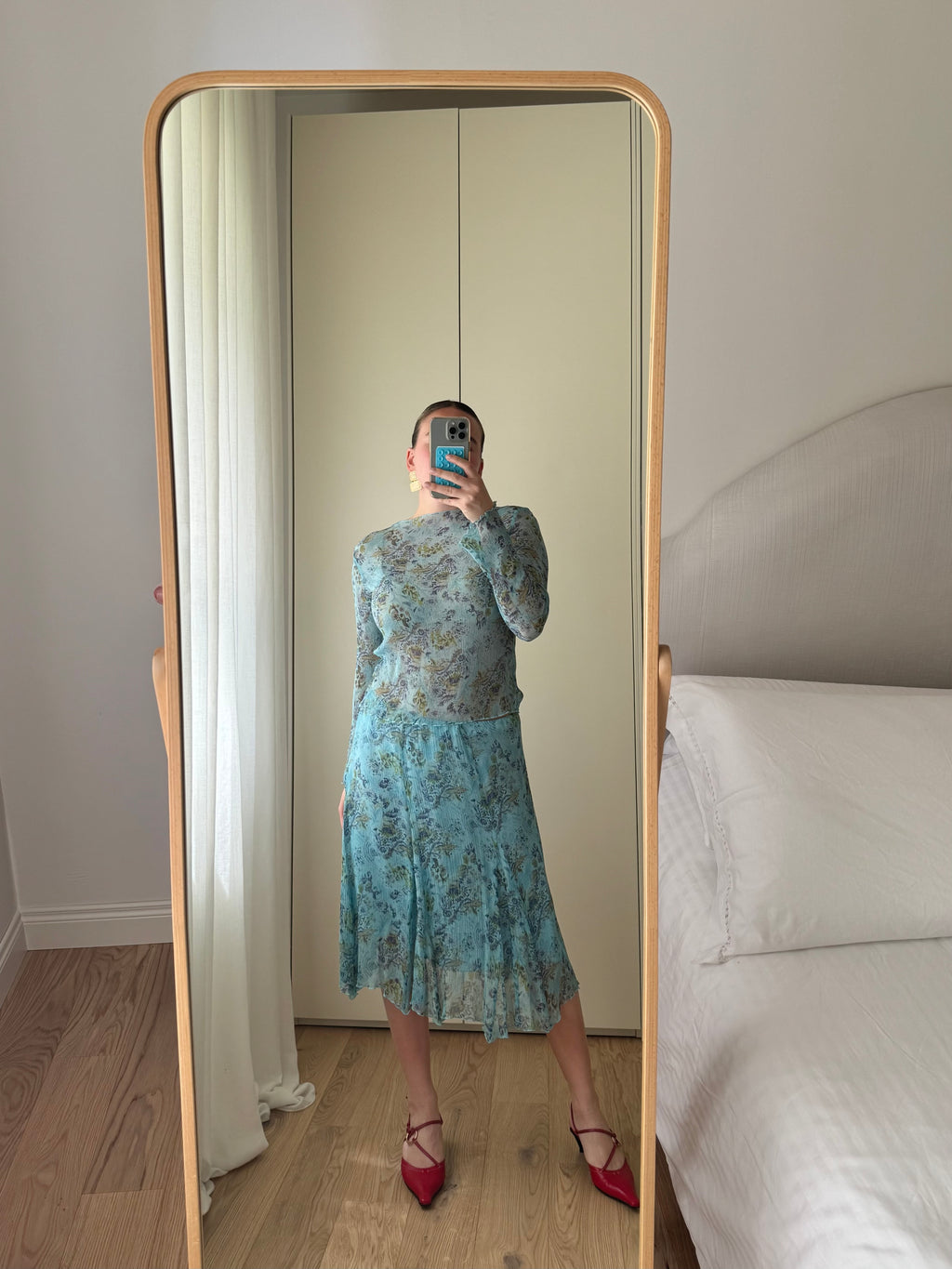 Pure silk floral co-ord