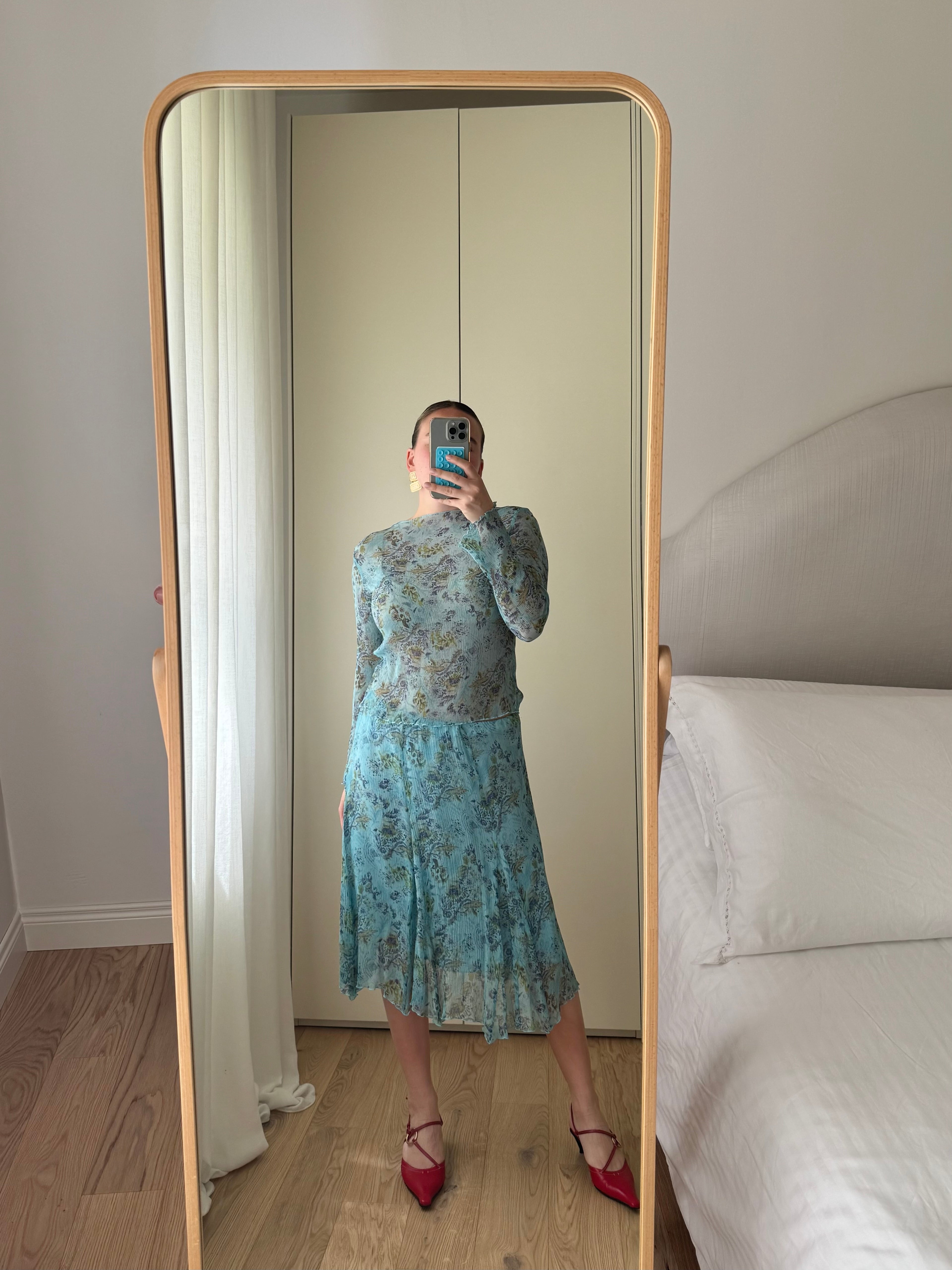 Pure silk floral co-ord