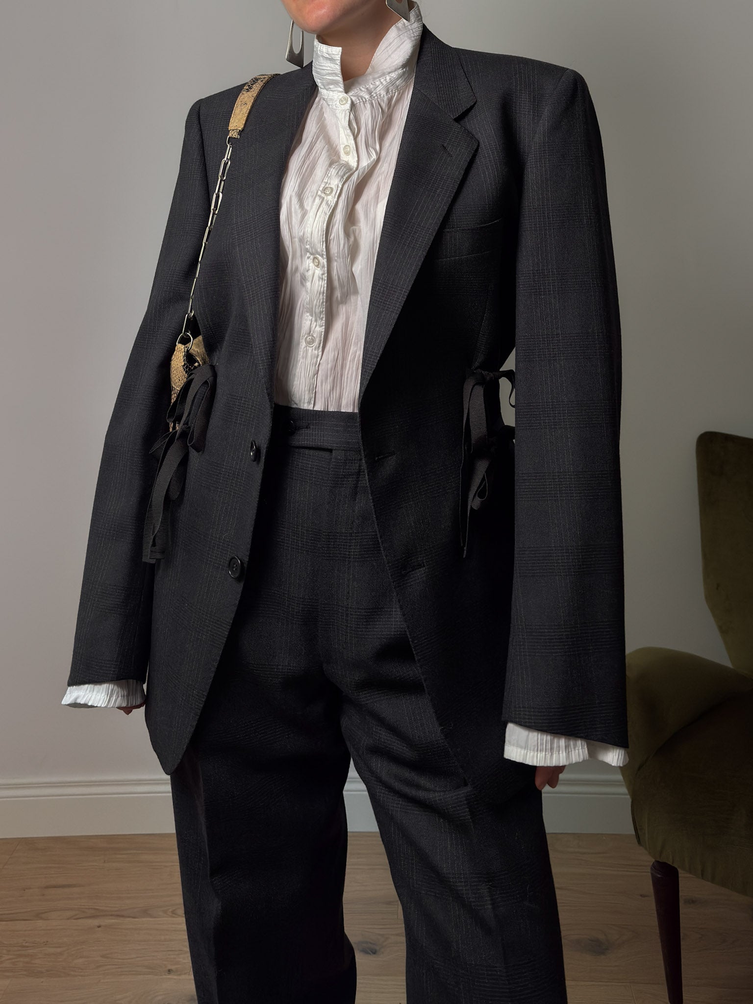 Brando Principe di Galles grey suit