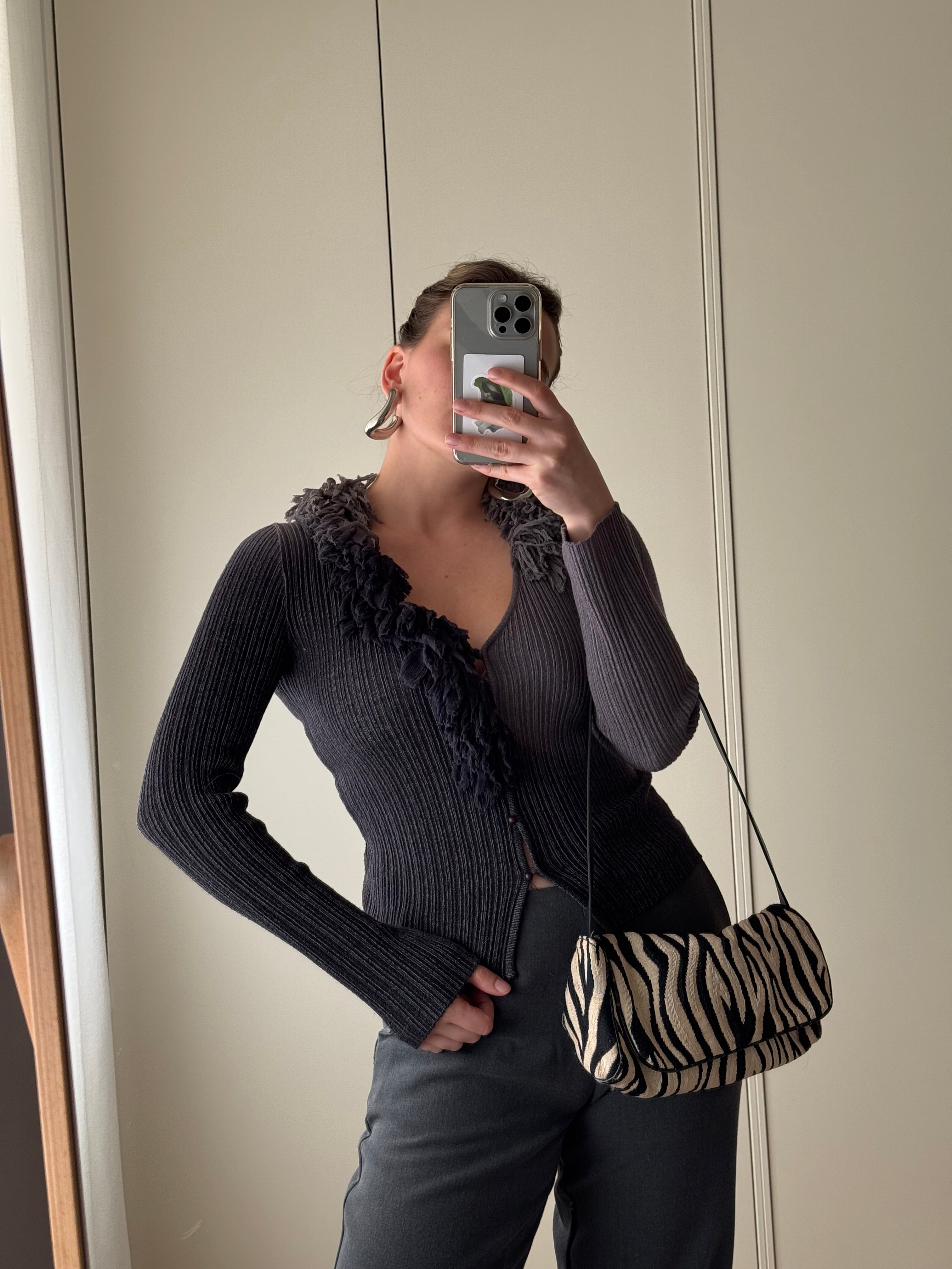 Roberto Cavalli grey cardigan