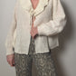 Wool blend ivory cardigan