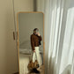Real suede cropped jacket