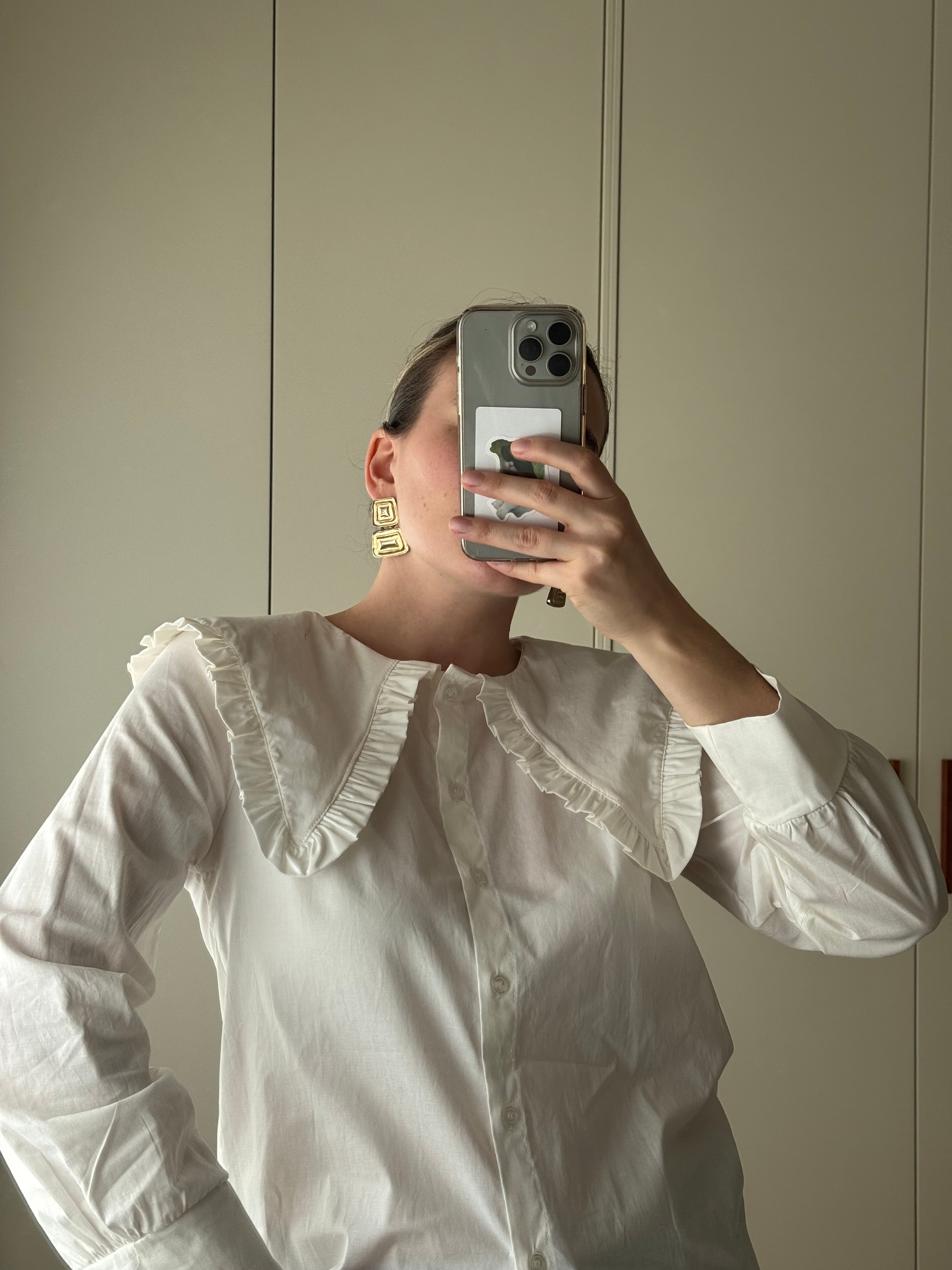 Pure cotton white blouse