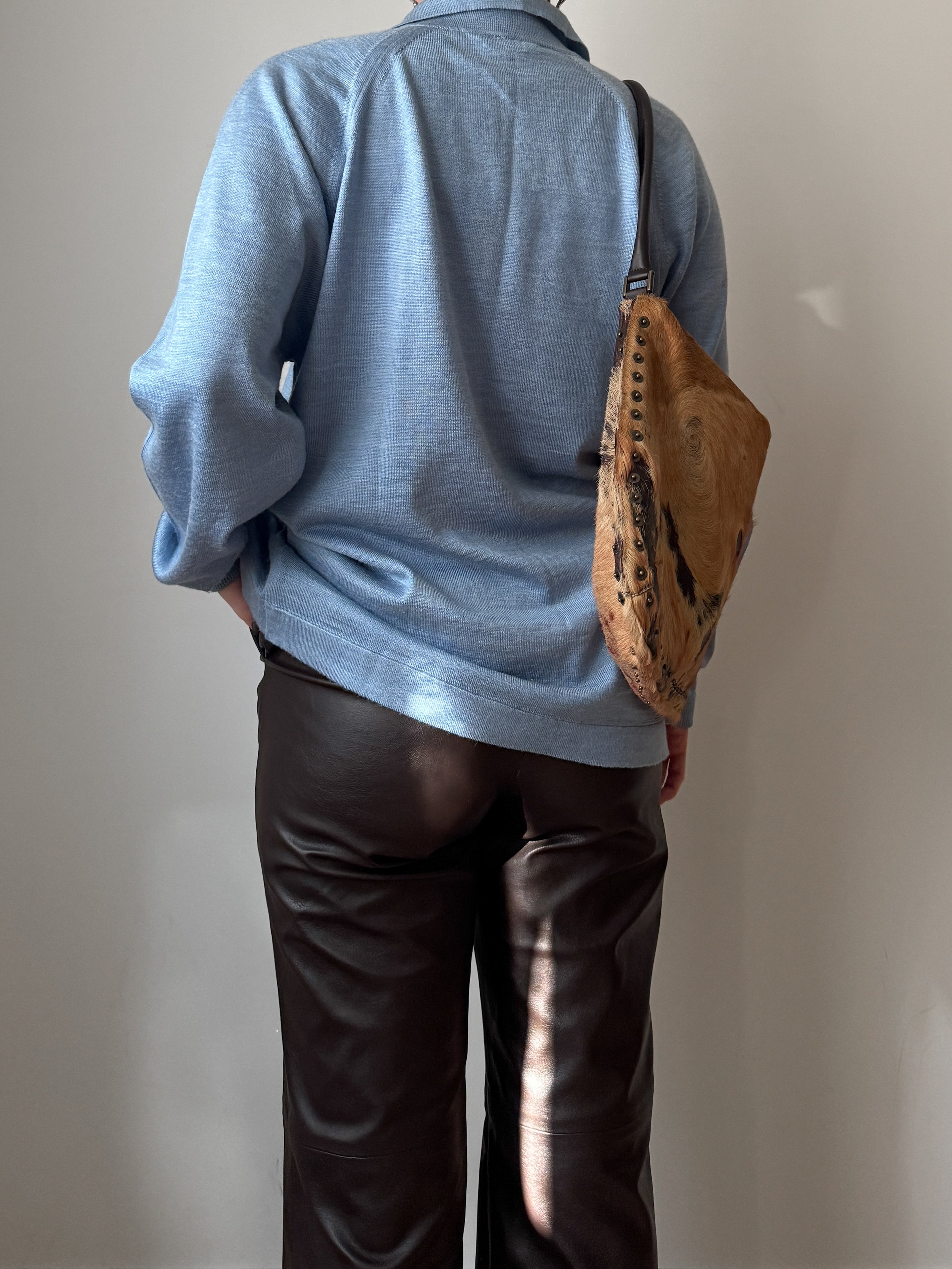 Pure merino wool sky cardigan