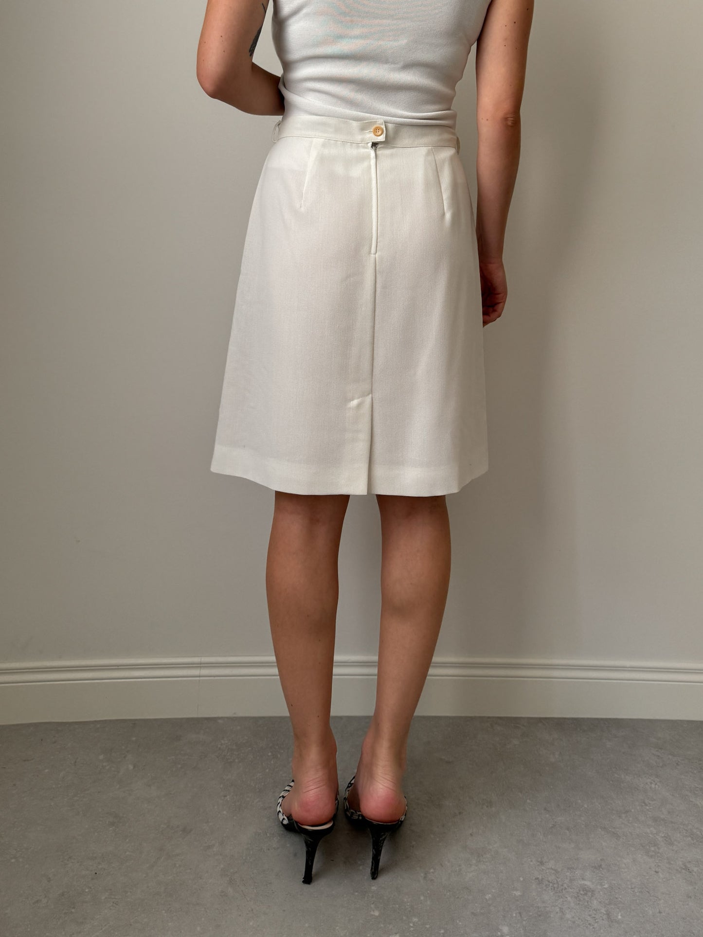 Made in Italy white skirt